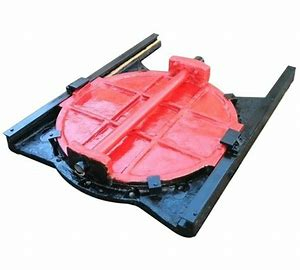 型暗杆式(shì)鑄鐵鑲銅圓閘(zha)門